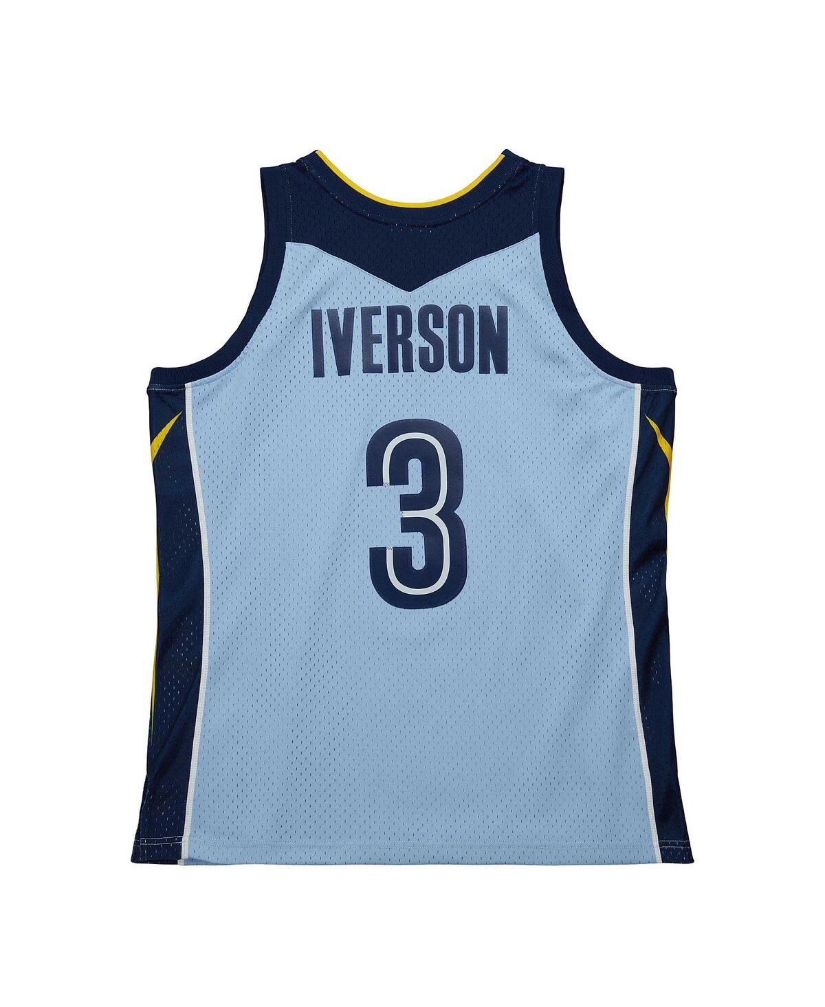 Mitchell & Ness Men's Allen IversonMemphis Grizzlies 2009/10 Hardwood Classics Swingman Jersey - Light Blue