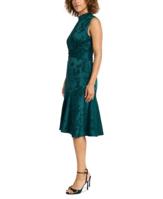 Maggy London Women's Floral Jacquard Fit & Flare Dress - Macy's
