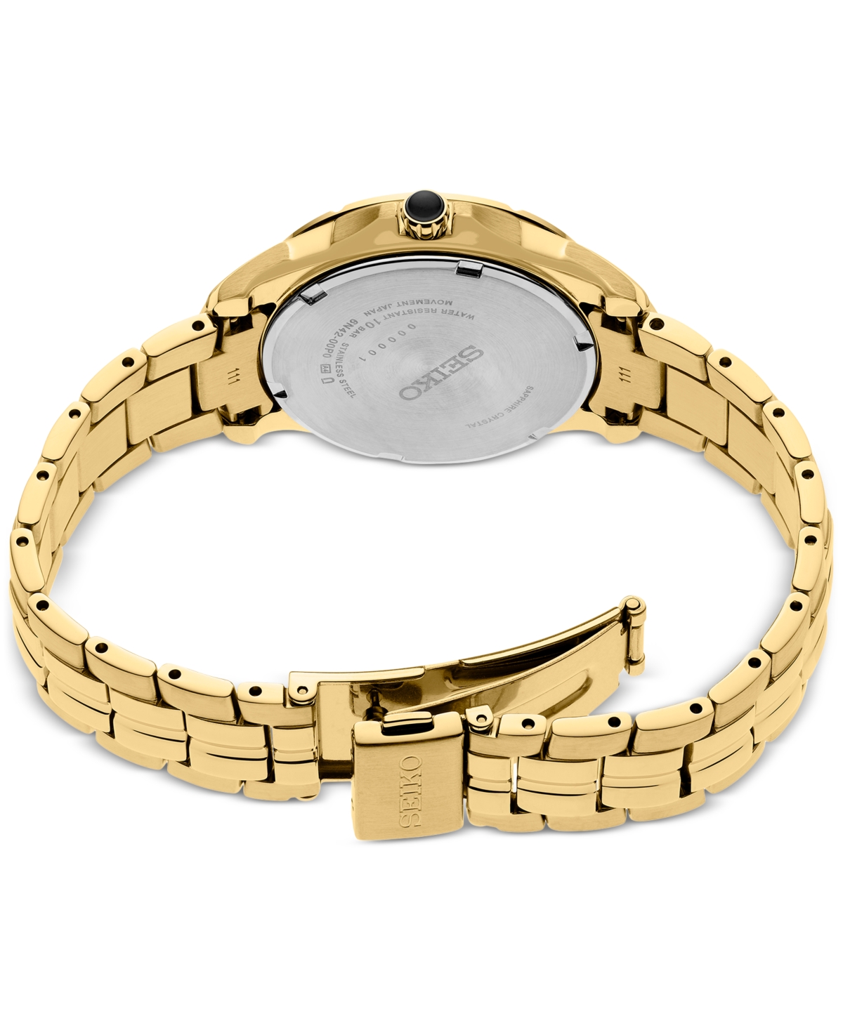 SEIKO WOMEN'S COUTURA GOLD-TONE STAINLESS STEEL BRACELET WATCH 34MM 
