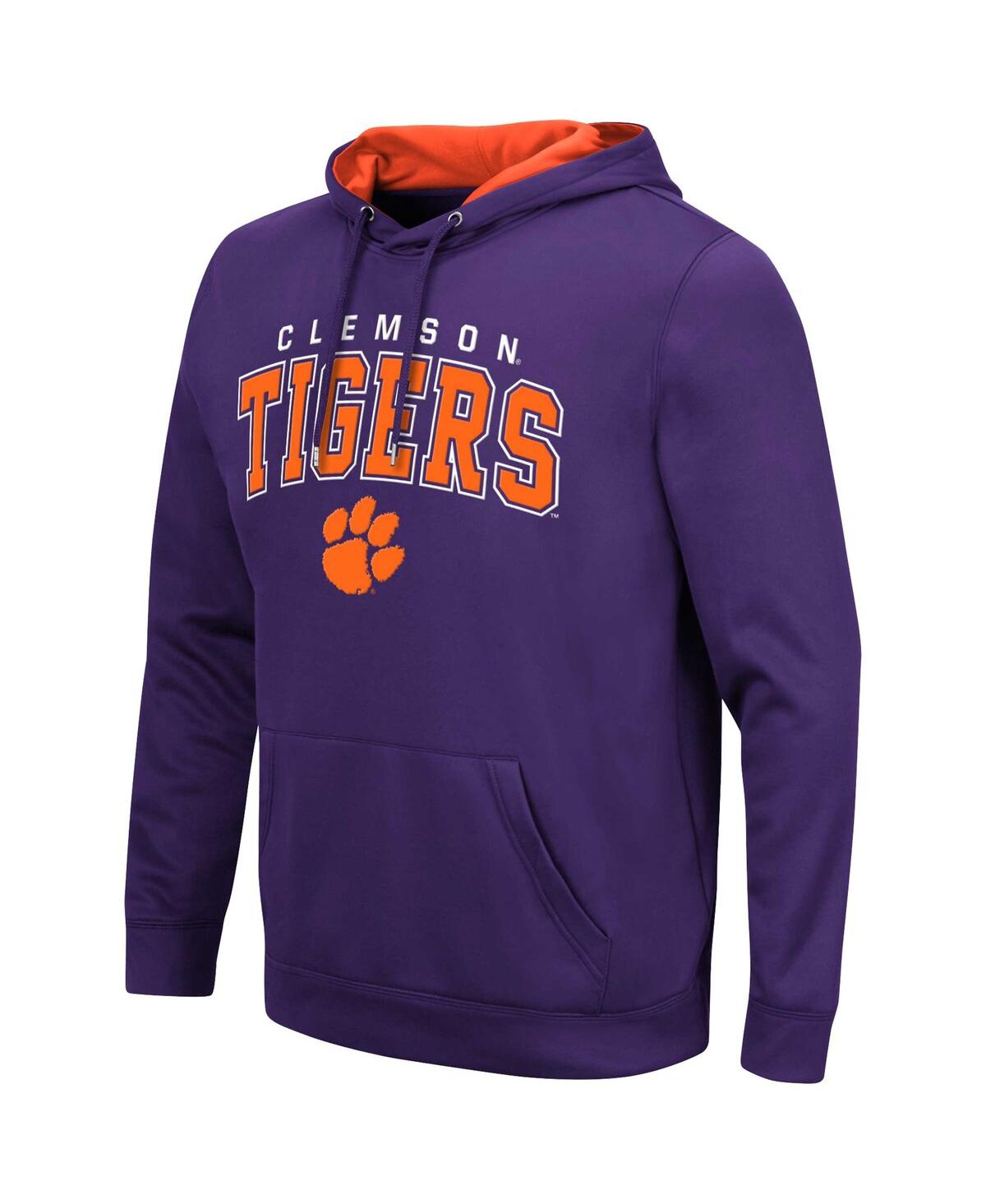 Colosseum Men's Purple Clemson Tigers Arch Logo 3.0 Pullover Hoodie In Purple