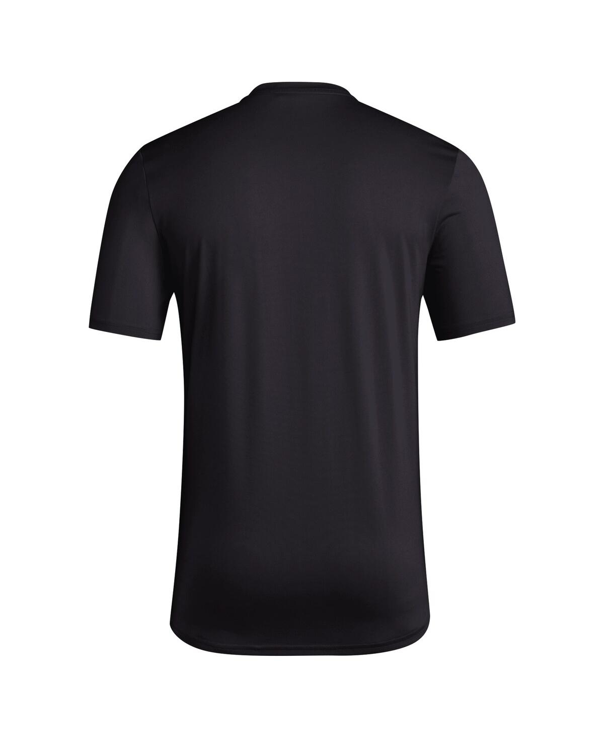 Adidas Men'sWashington Huskies Locker Football Pre-Game Aeroready T-Shirt - Black