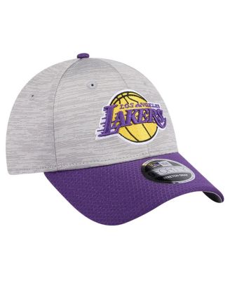 Men's Heather Gray/Purple Los Angeles Lakers Active Digi-Tech Two-Tone 9FORTY Adjustable Hat