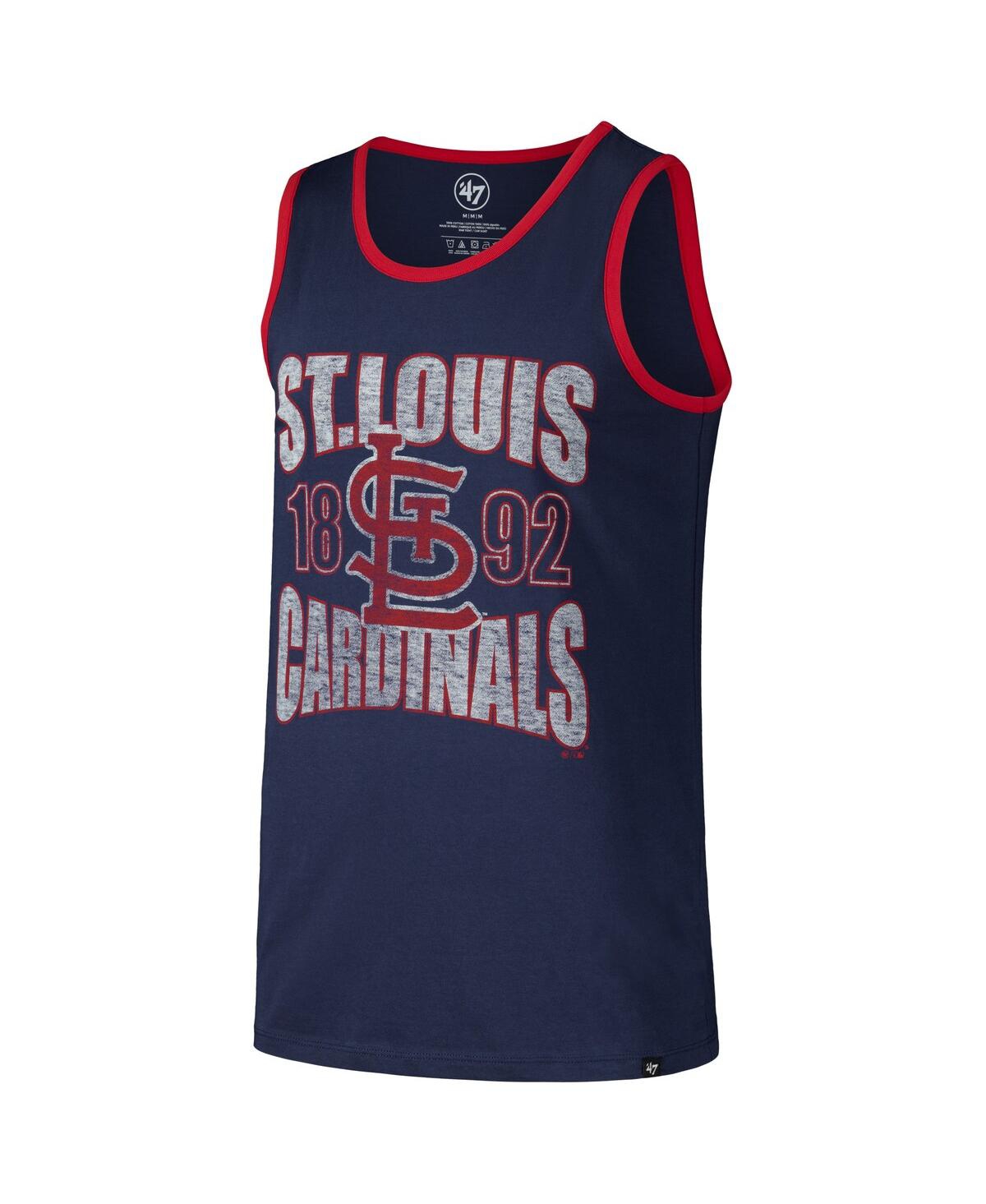 47 Brand Men's Navy St. Louis Cardinals Upload Franklin Tank Top In Navy