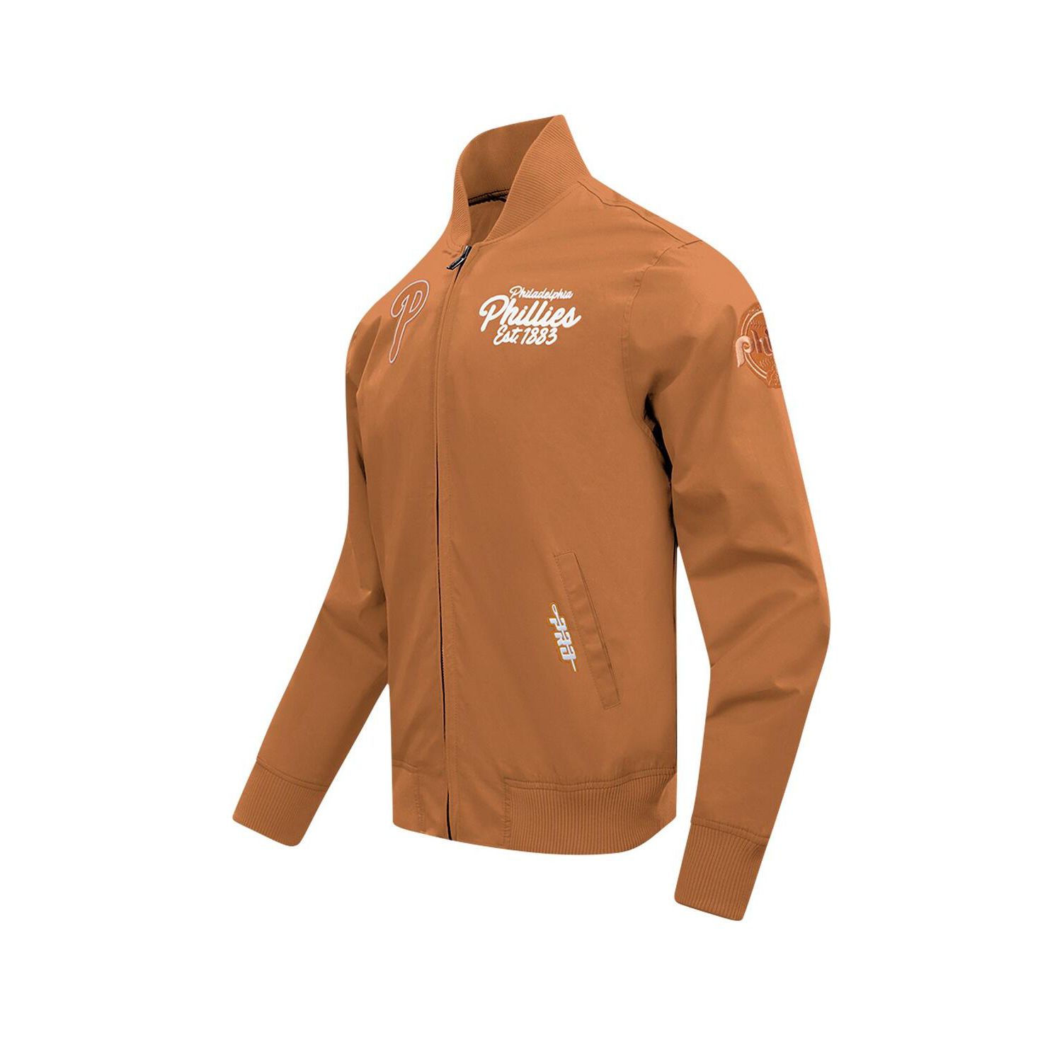 Men's Brown Philadelphia Phillies Paint The City Twill Full-Zip Jacket