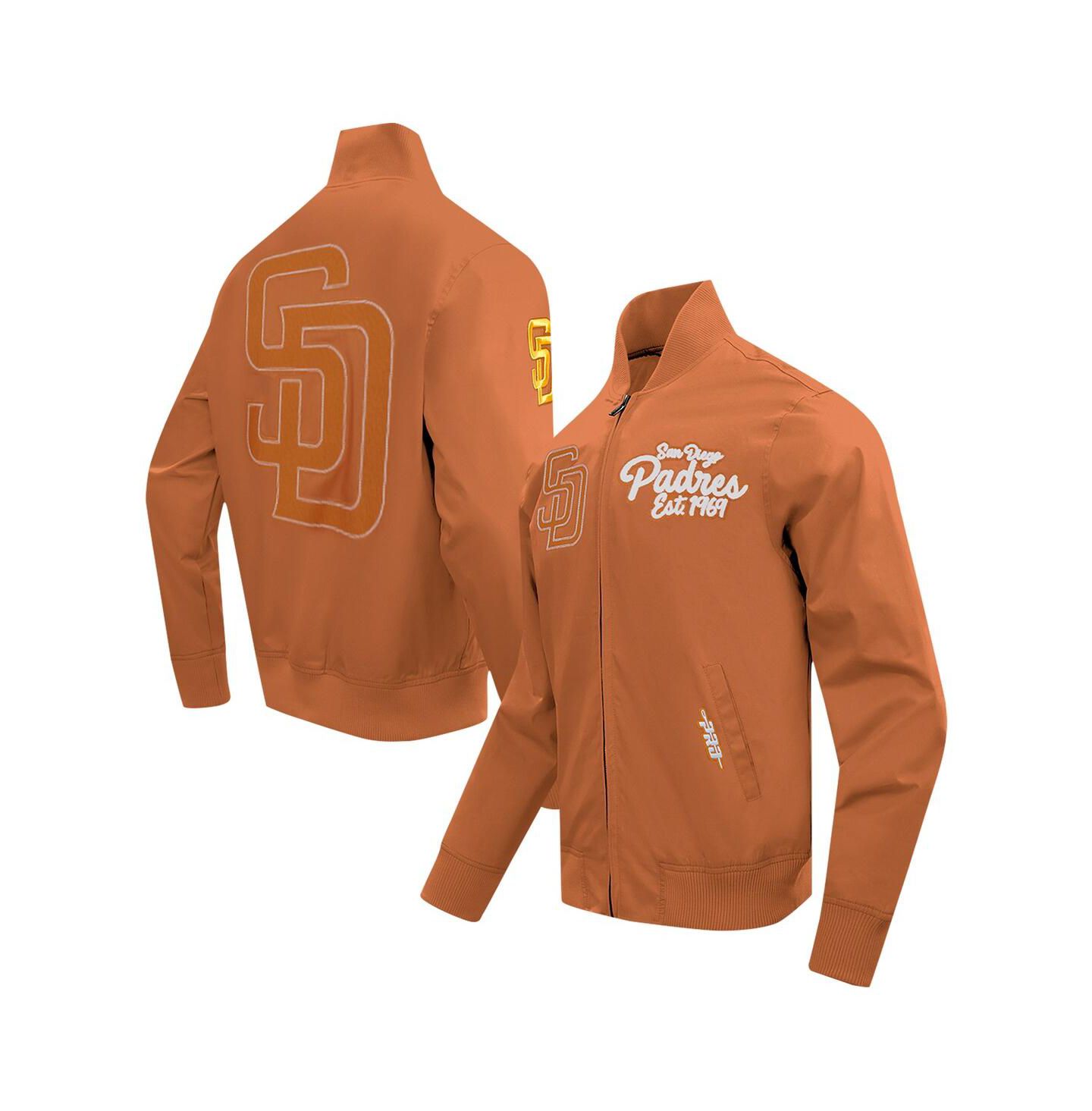 Мужская куртка Pro Standard Brown San Diego Padres Paint The City Twill Full-Zip — фото 1