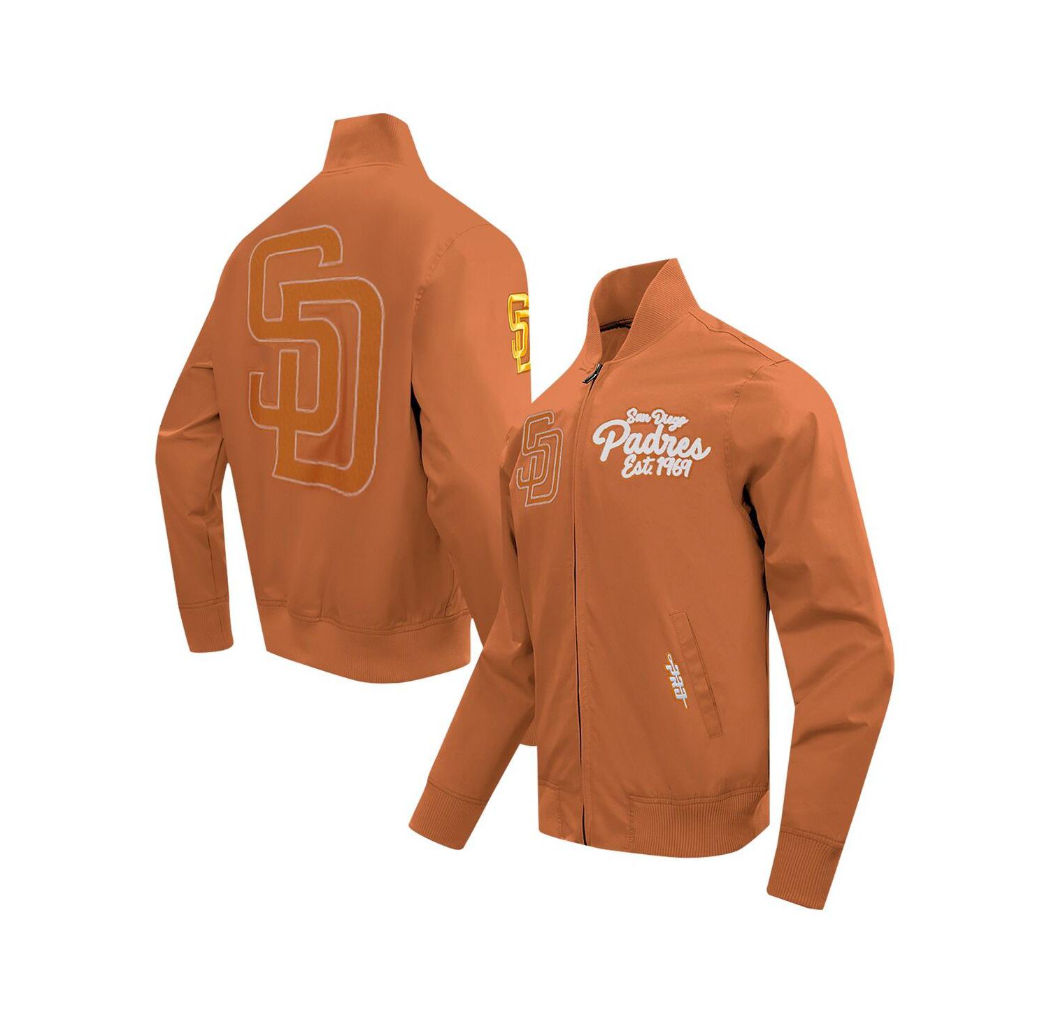 Men's Brown San Diego Padres Paint The City Twill Full-Zip Jacket
