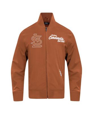 Men's Brown St. Louis Cardinals Paint The City Twill Full-Zip Jacket