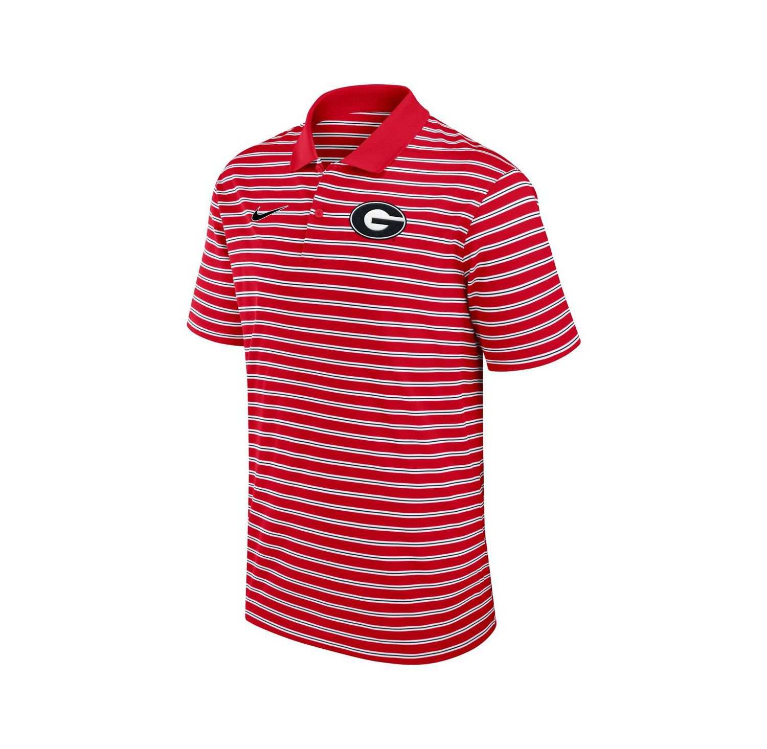 Men's Georgia Bulldogs Primetime Victory Striped Performance Polo
