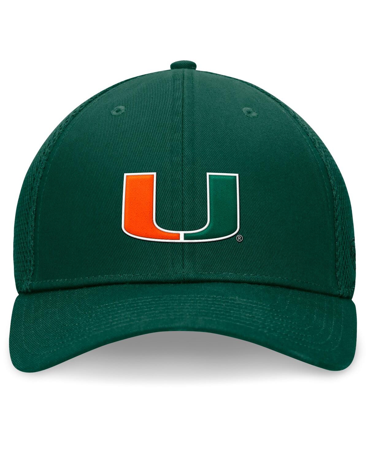 Top of the World Men'sMiami Hurricanes Spacer Flex Hat - Green