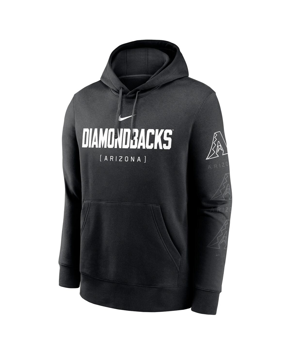 Nike Men'sArizona Diamondbacks Fashion Club Pullover Hoodie - Black