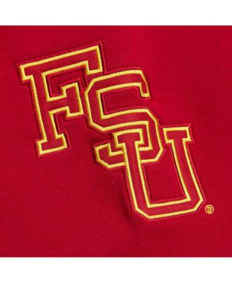 Men's Heather Gray Florida State Seminoles Throwback Allover 4.0 Pullover Sweatshirt