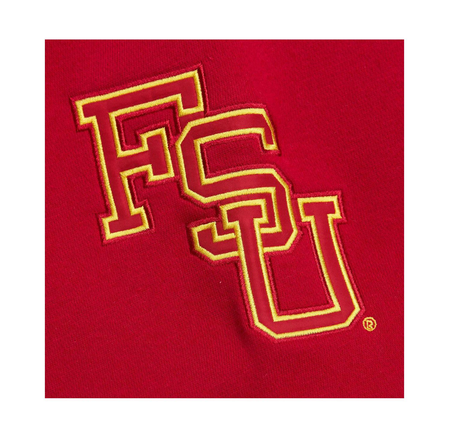 Men's Heather Gray Florida State Seminoles Throwback Allover 4.0 Pullover Sweatshirt