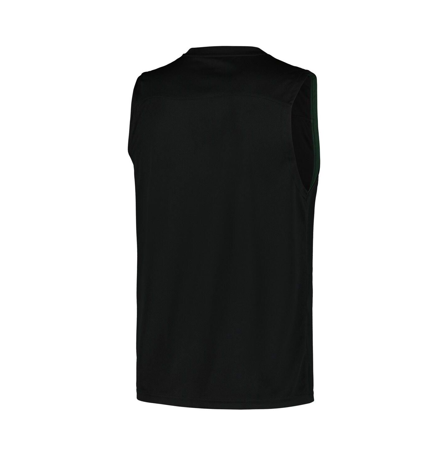 Мужской топ Fanatics Black Milwaukee Bucks Birdseye Muscle — фото 3