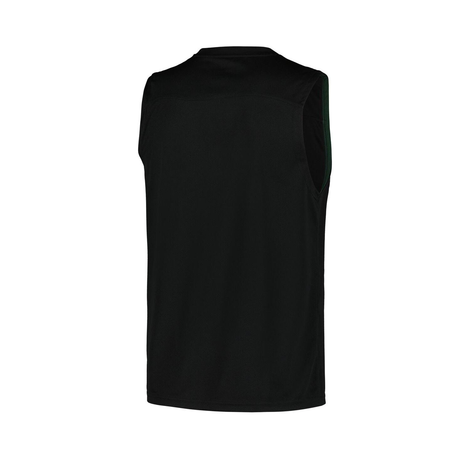 Men's Black Milwaukee Bucks Birdseye Muscle Tank Top