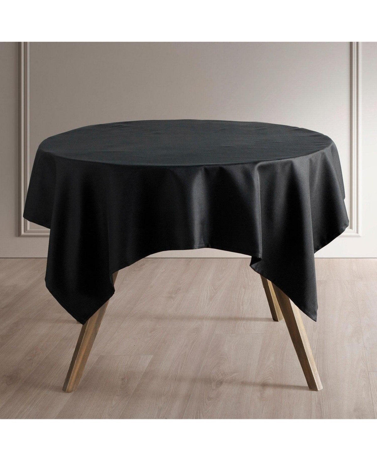 Half Price Drapes Black Performance Twill Table Cloth