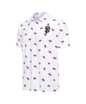 Men's White San Francisco Giants Americana Polo