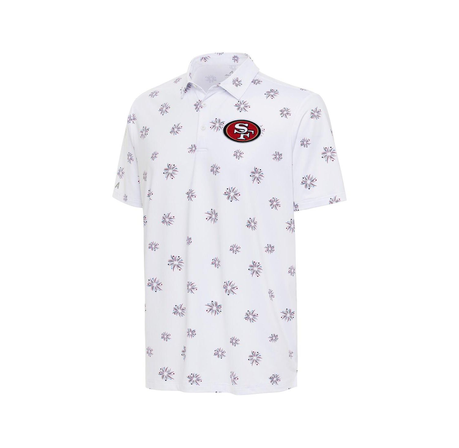Men's White San Francisco 49ers Fireworks Polo