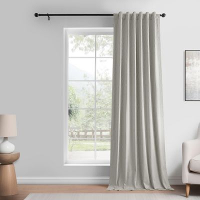 Abstract Lounge Embossed Velvet Room Darkening Curtain