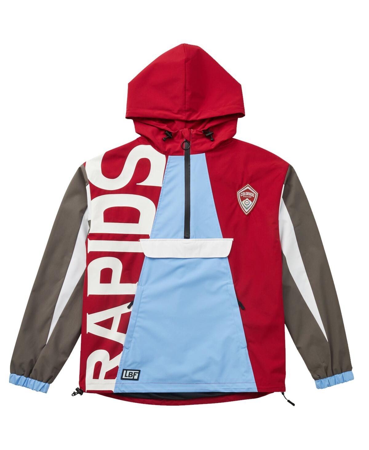 Live Breathe Futbol Men's and Women'sColorado Rapids Tekker Half-Zip Anorak Jacket - Crimson