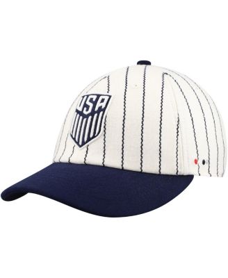 Men's and Women's White/Navy USMNT Yankee Adjustable Hat