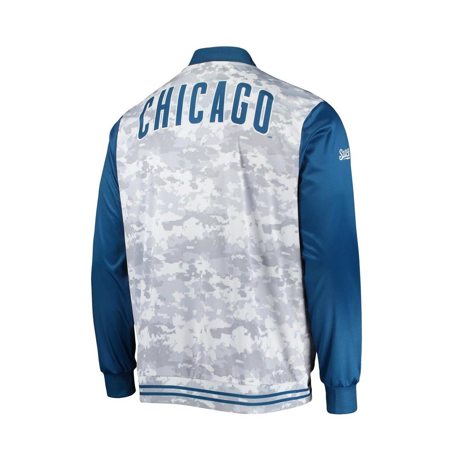 Мужская куртка Stitches Royal Chicago Cubs Camo Full-Zip — фото 3