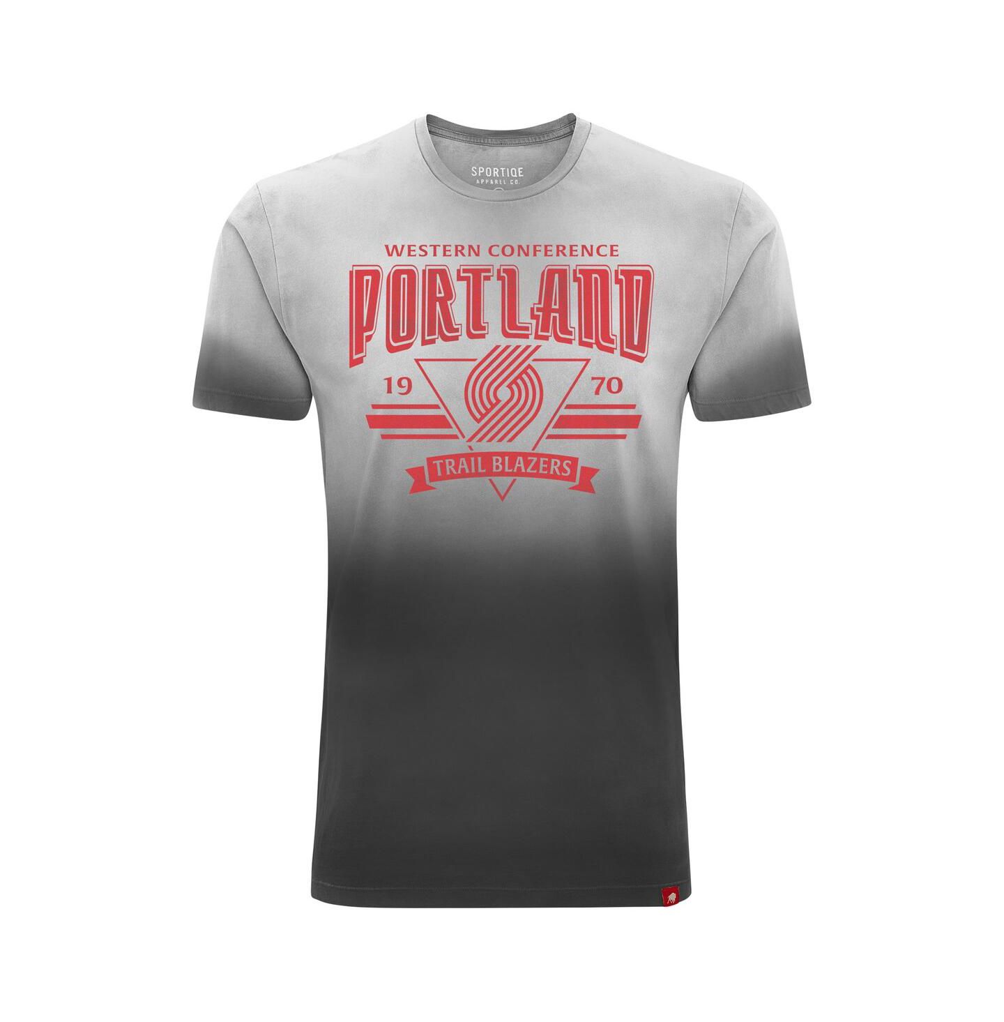 Футболки Sportiqe Black Portland Trail Blazers Bingham Sun-Fade — фото 2