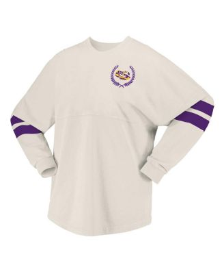 Women's Cream LSU Tigers Oversized T-Shirt