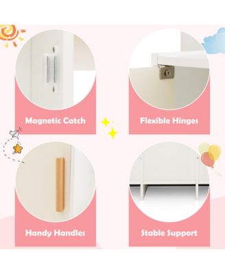 Kids Chef Play Kitchen Set Toddlers Wooden Pretend Toy Playset with Range Hood