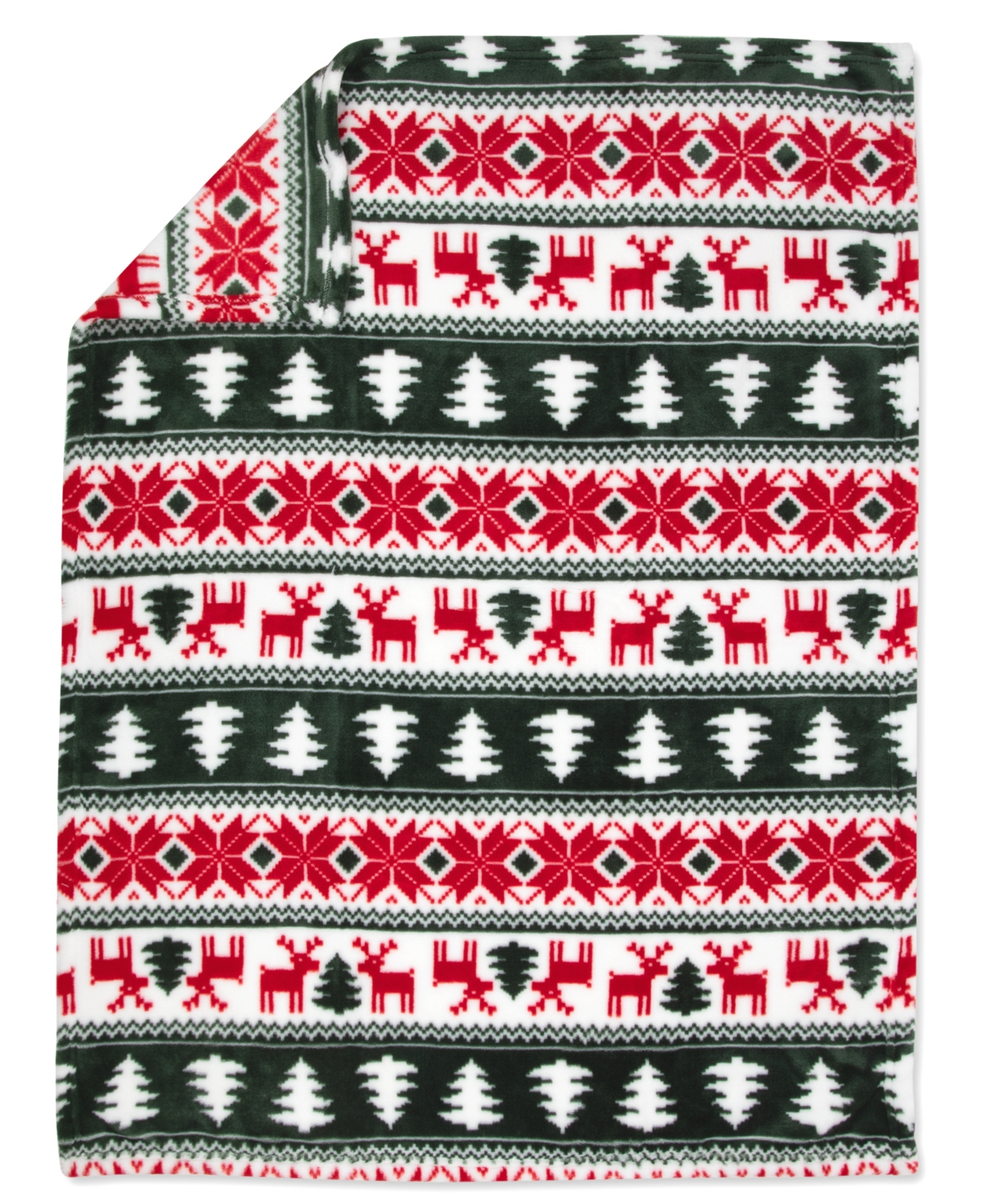 Baby Essentials My 1st Christmas Fair Isle Blanket with Reindeer Snuggler, 2-Piece Set