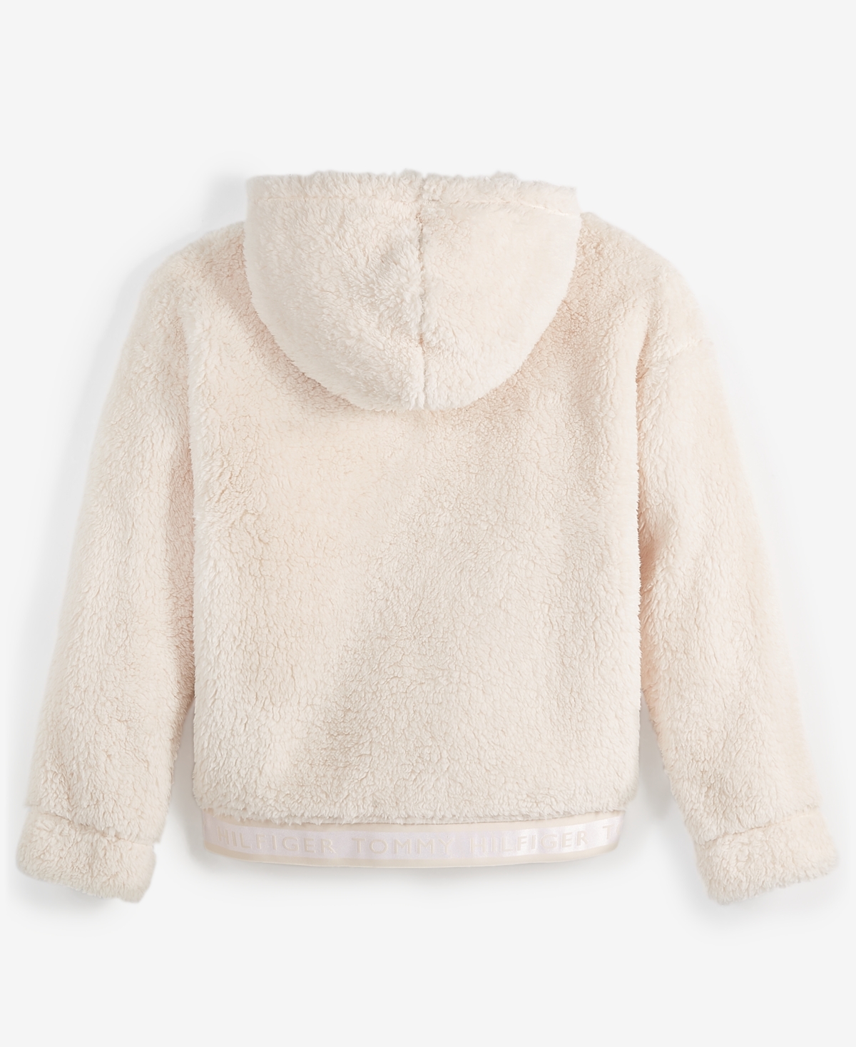 Tommy Hilfiger Big Girls Minky Zip Front Hoodie