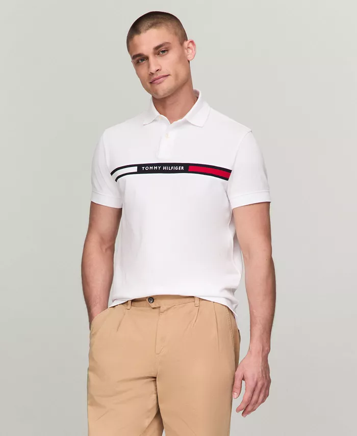 Men's Classic-Fit Embroidered Chest Insert Polo Shirt - thumbnail 9