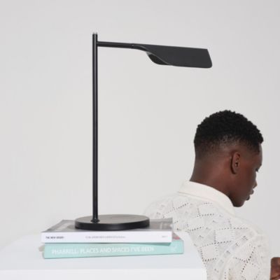 Leaf 16" Industrial LED Desk Lamp with Wireless Charging Pad