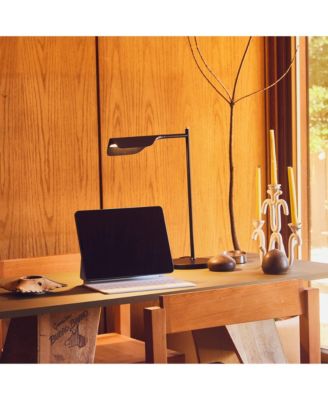 Leaf 16" Industrial LED Desk Lamp with Wireless Charging Pad