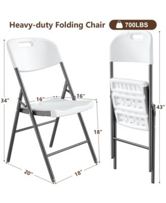5-Piece Folding Table and Chair Set for Indoor/Outdoor Use