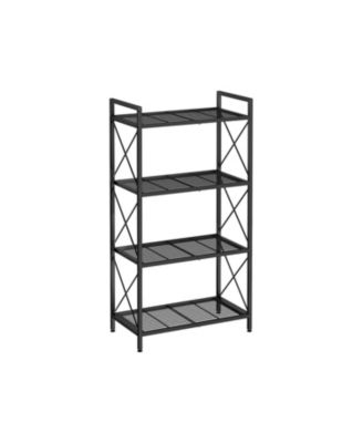 Slickblue 4-Tier Metal Storage Rack with X Side Frames - Macy's