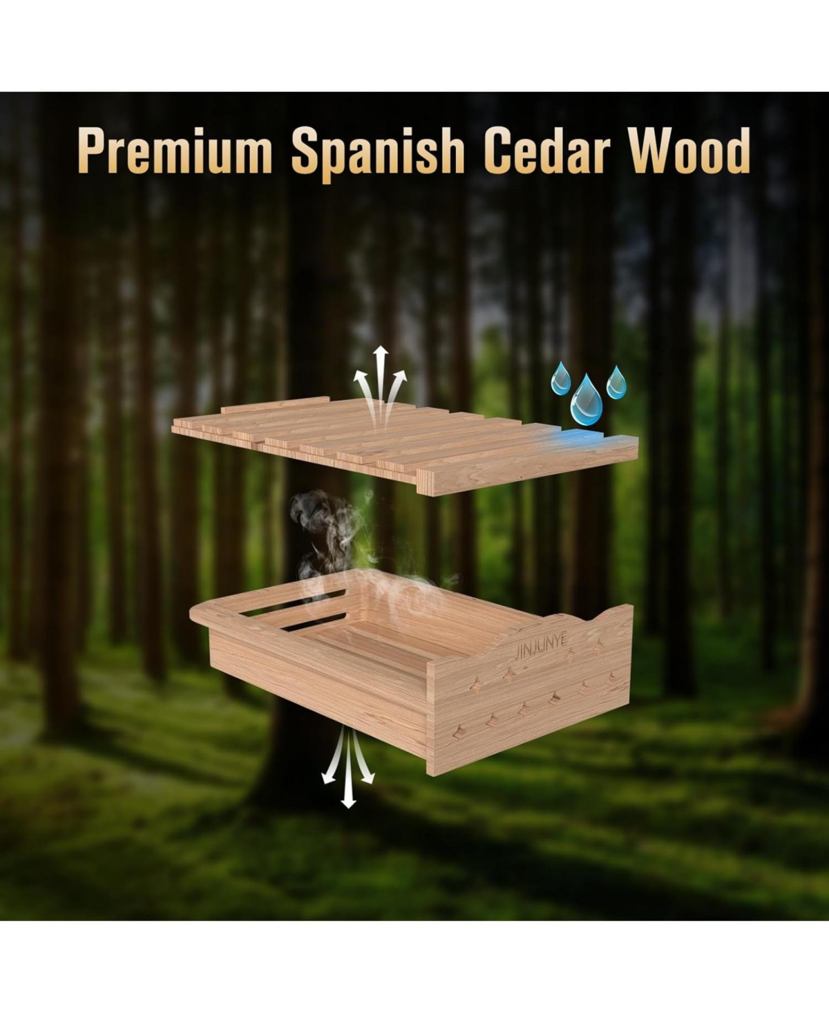 Jinjunye Upgraded 35L Cigar Humidors with 3-in-1 Cooling, Heating & Humidity Control, Electric Cooler Cigar Humidor for 250 Cigars, Cabinet Humidor wi