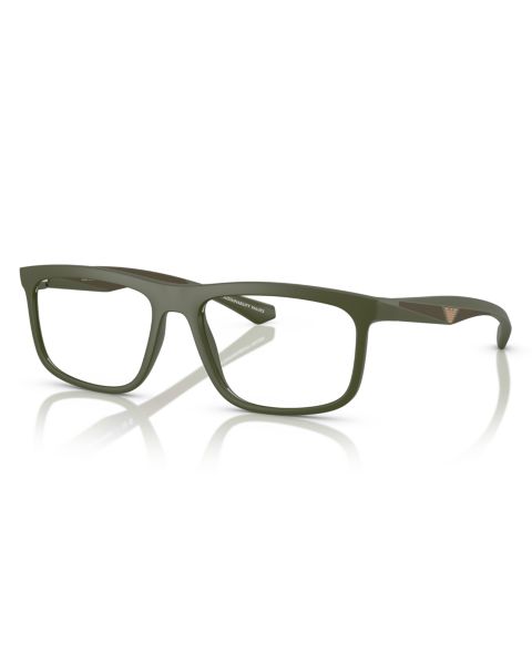Мужские очки Emporio Armani Man Square Plastic EA3246 Eyeglasses, цвет: Матовый зелёный
