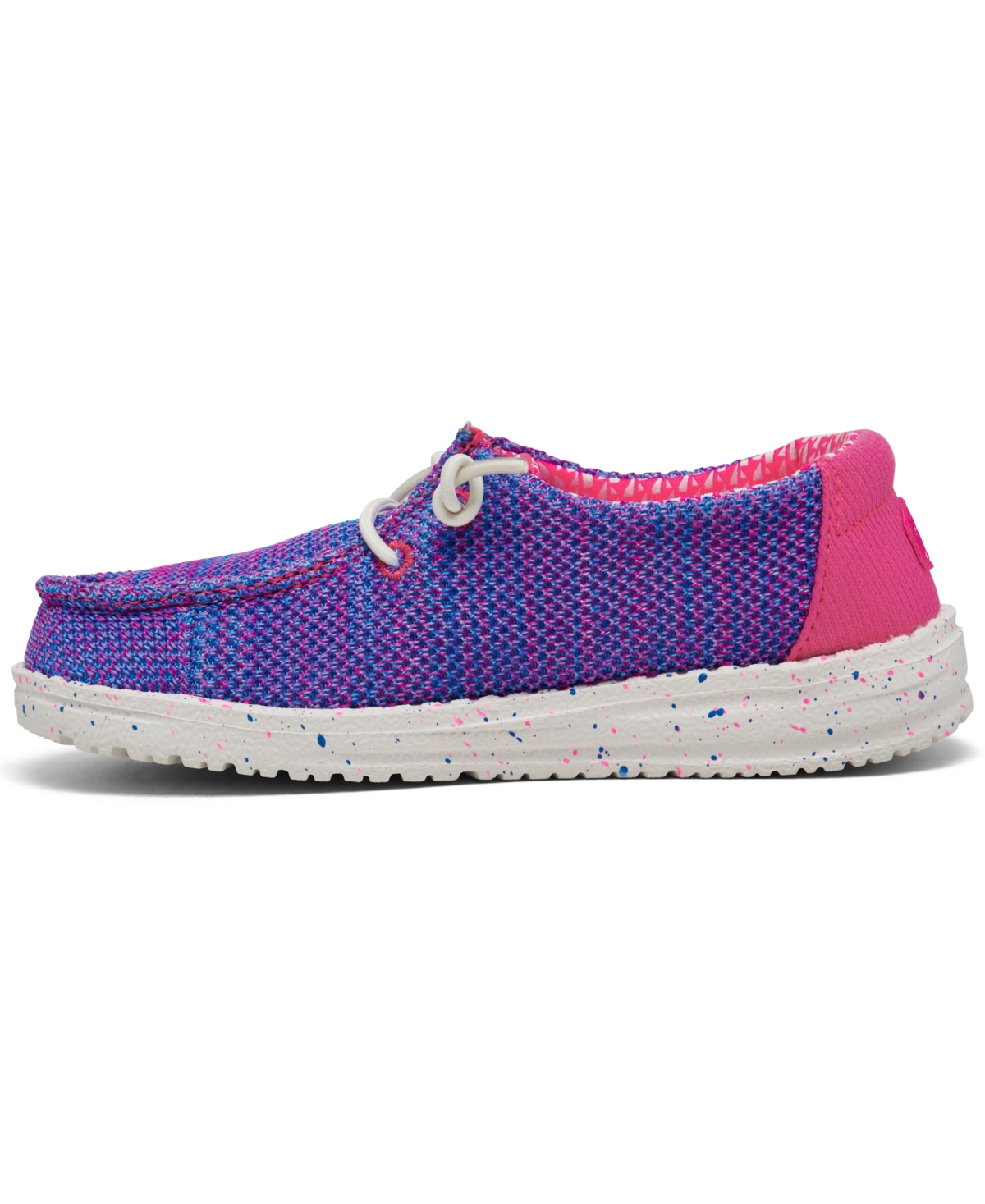 Hey Dude Toddler Girls Wendy Stretch Mesh Casual Moccasin Sneakers From Finish Line In Purple,pink