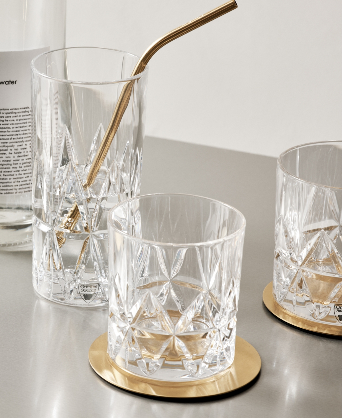 Orrefors Peak Old Fashioned Barware, Set Of 4 In Clear