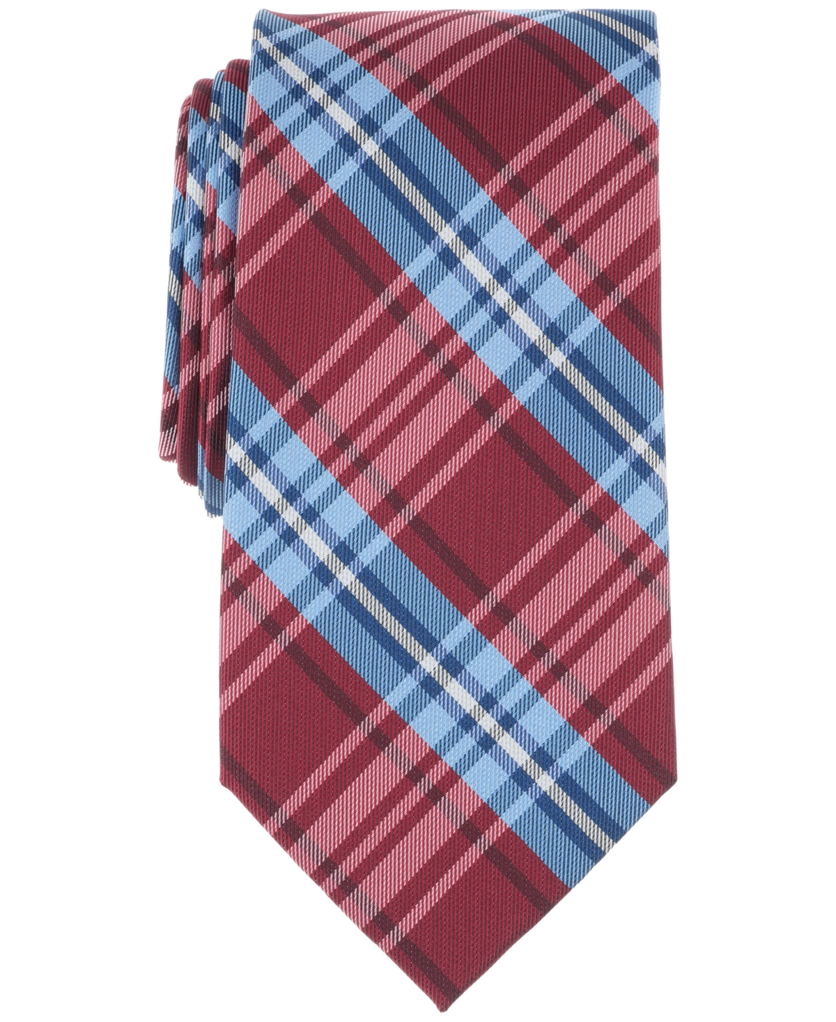 B by Brooks Brothers Men's Classic Plaid Tie - Red