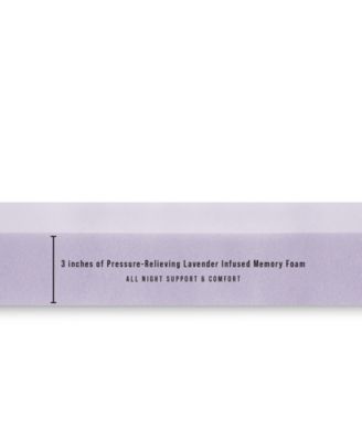 3" Lavender Infused Memory Foam Mattress Topper, California King