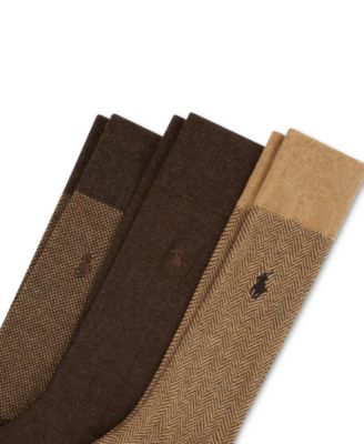 Men's 3-Pk. Classic Gents Patterned Dress Socks 