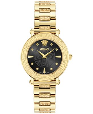 Versace - Women's Swiss Greca Sphere Gold Ion Plated Bracelet Watch 35mm
