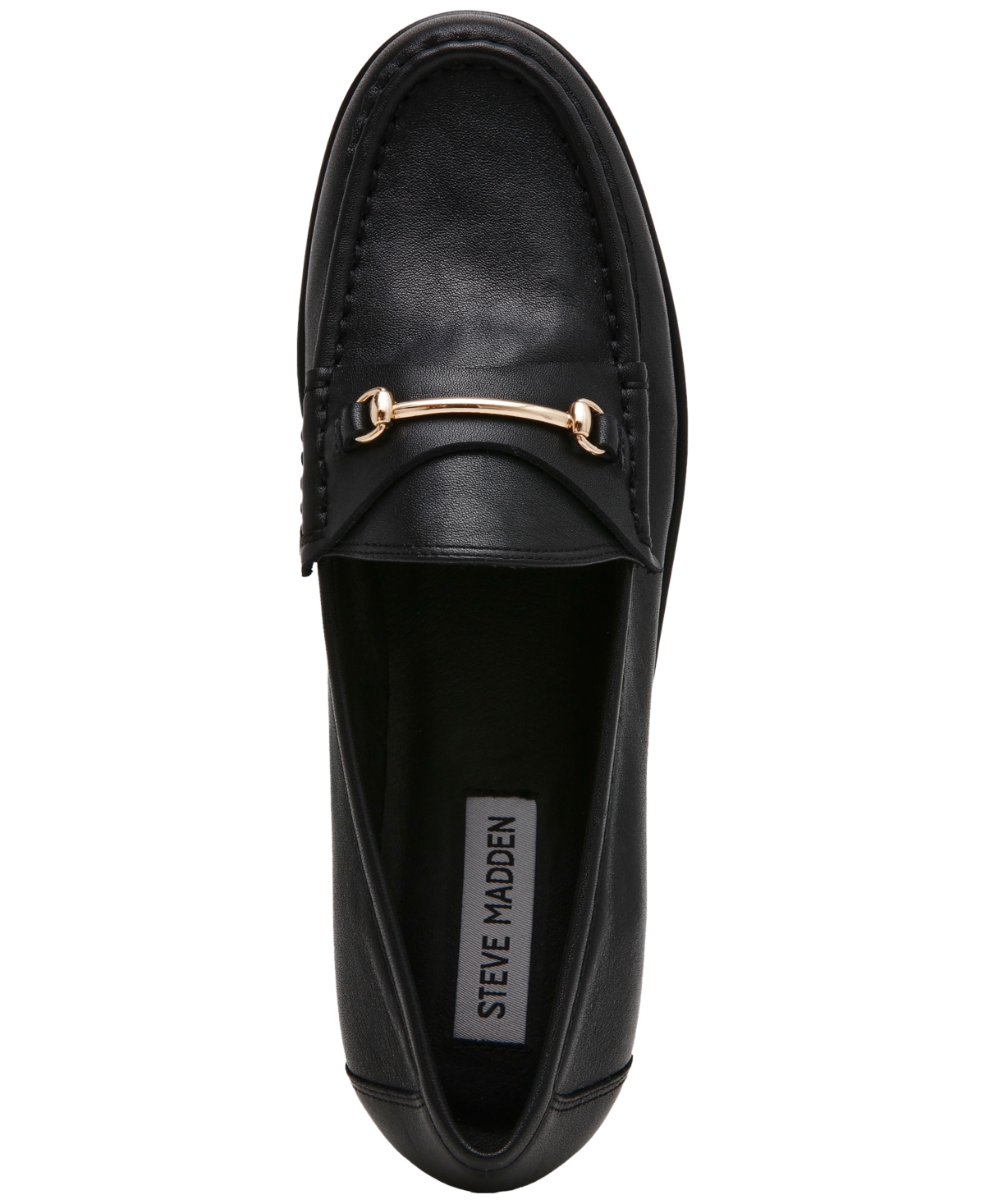 Steve Madden Maureen Platform Loafer In Black Leather