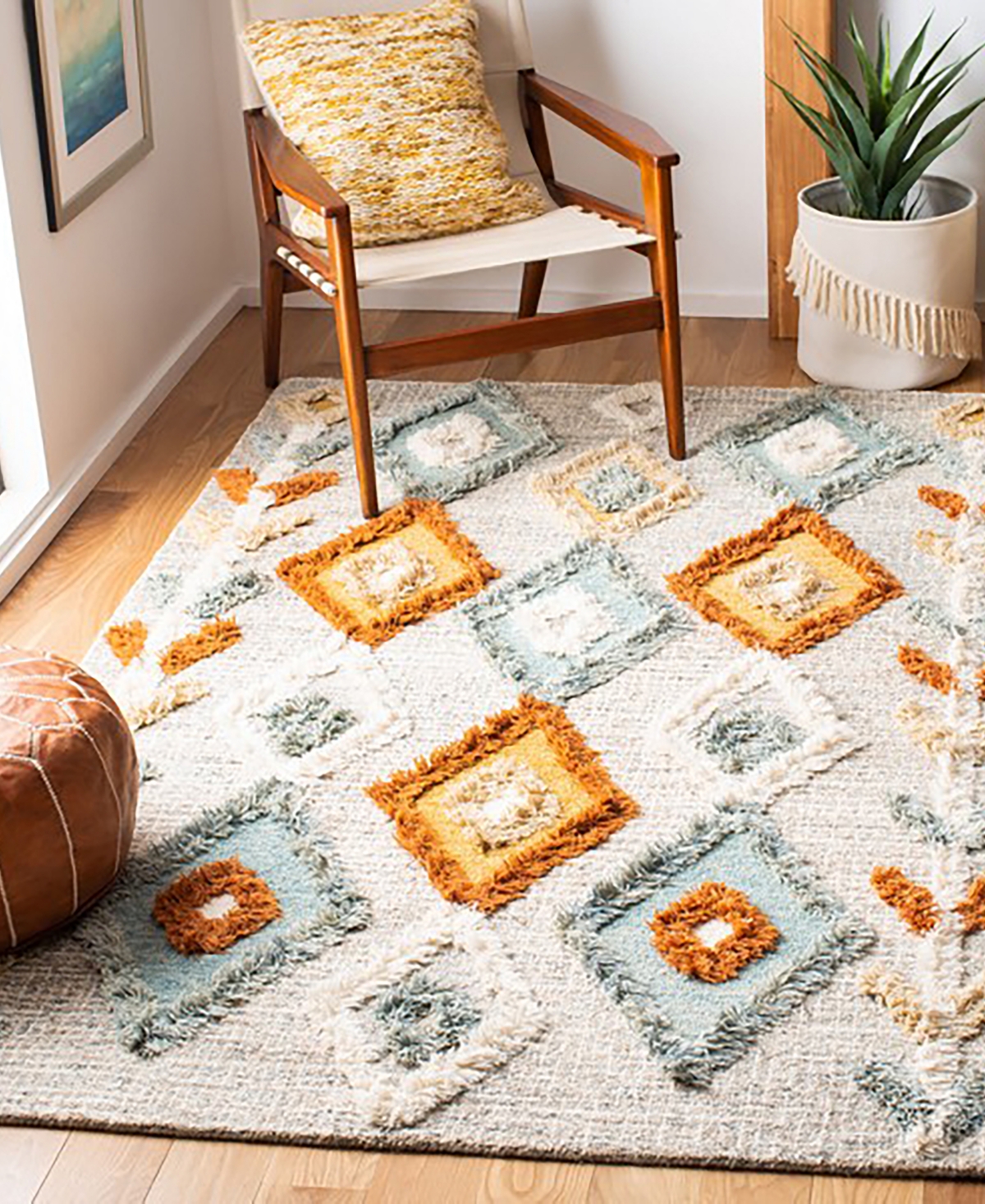 Safavieh Kenya 600 KNY665F 3'x5' Area Rug - Blue