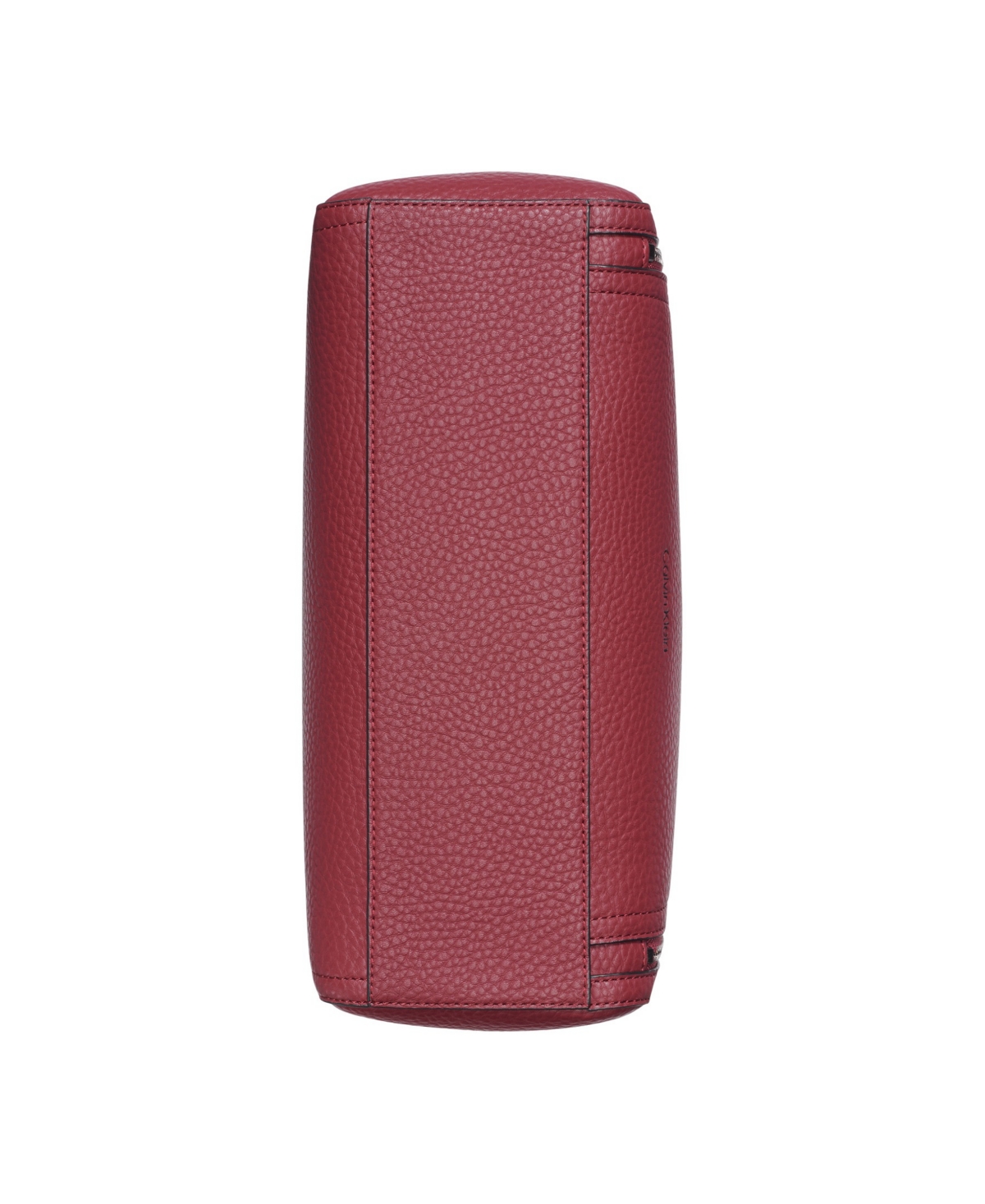 CALVIN KLEIN GARNET TRIPLE COMPARTMENT TOP ZIPPER SATCHEL 