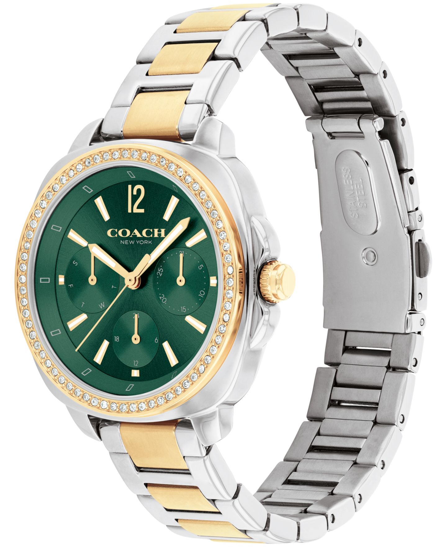 Женские часы COACH Kitt Two-Tone Stainless-Steel Bracelet Watch, 34mm — фото 2