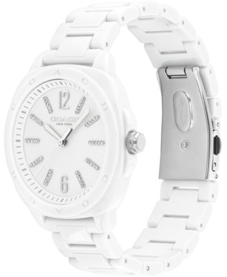 Women's Kitt White Ceramic Bracelet Watch 38mm