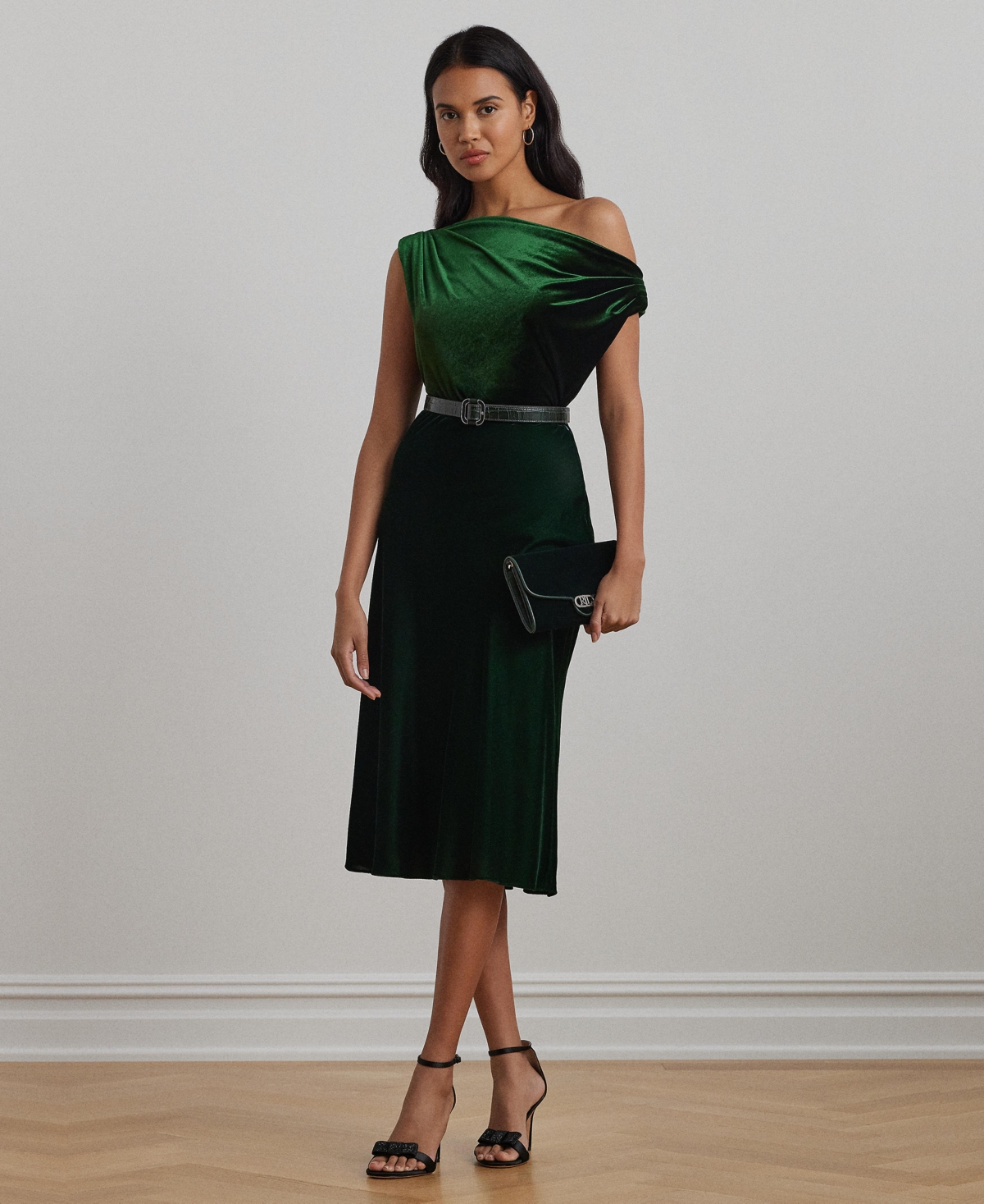 Lauren Ralph Lauren Women's Velvet A-Line Skirt