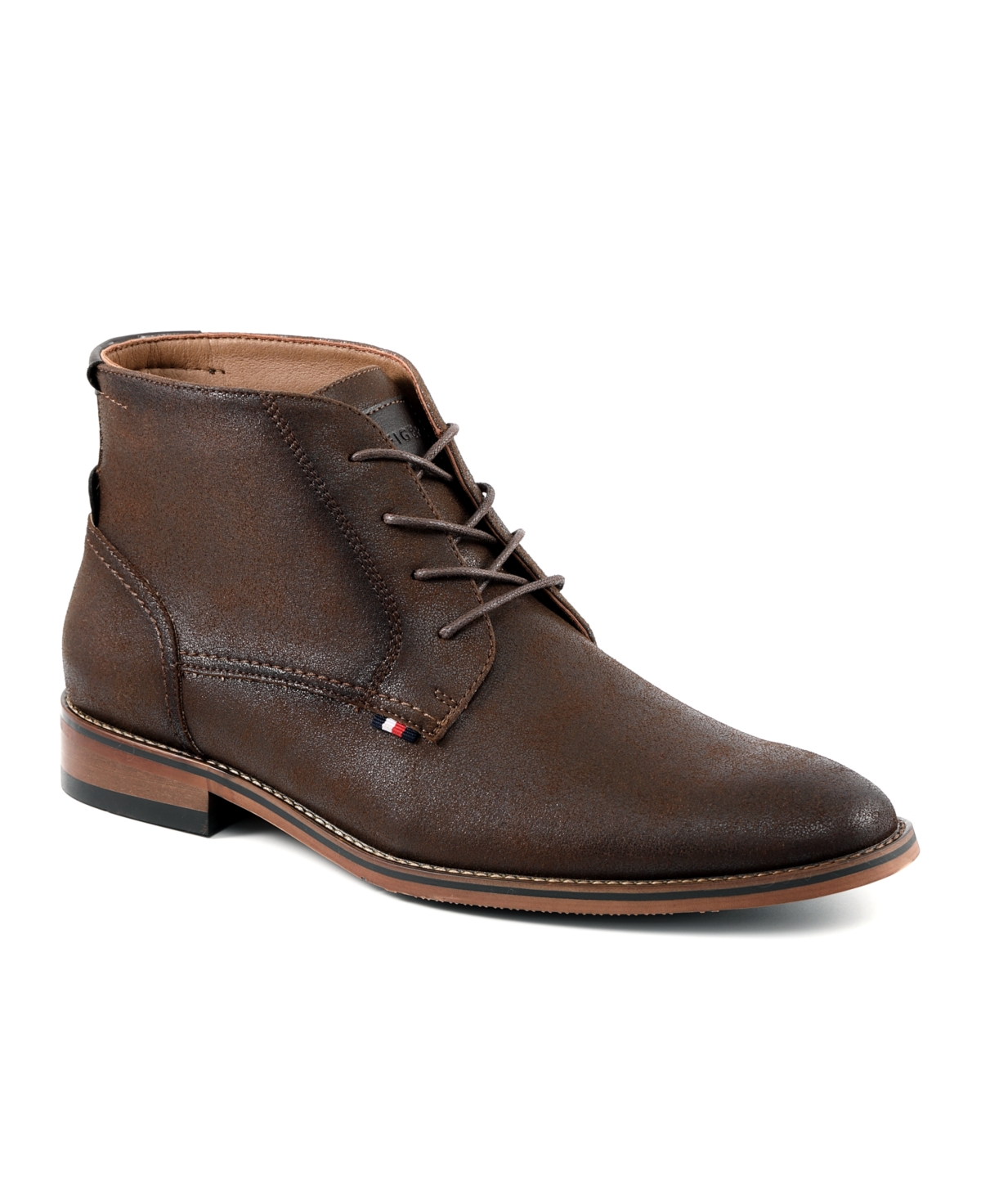 Tommy Hilfiger Bage Chukka Boot In Dark Brown